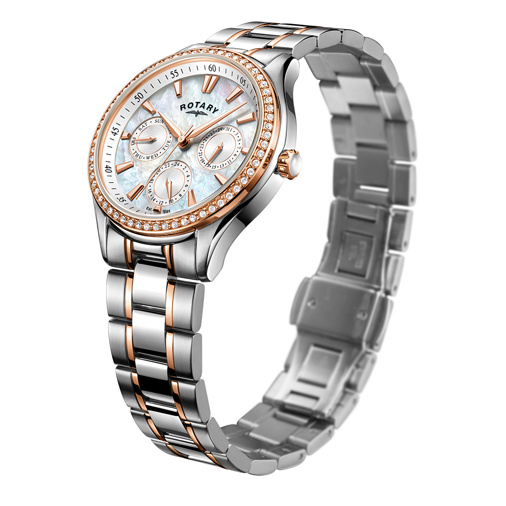 Reloj para mujer con juego de cristales Rotary Hampstead - LB05057/41