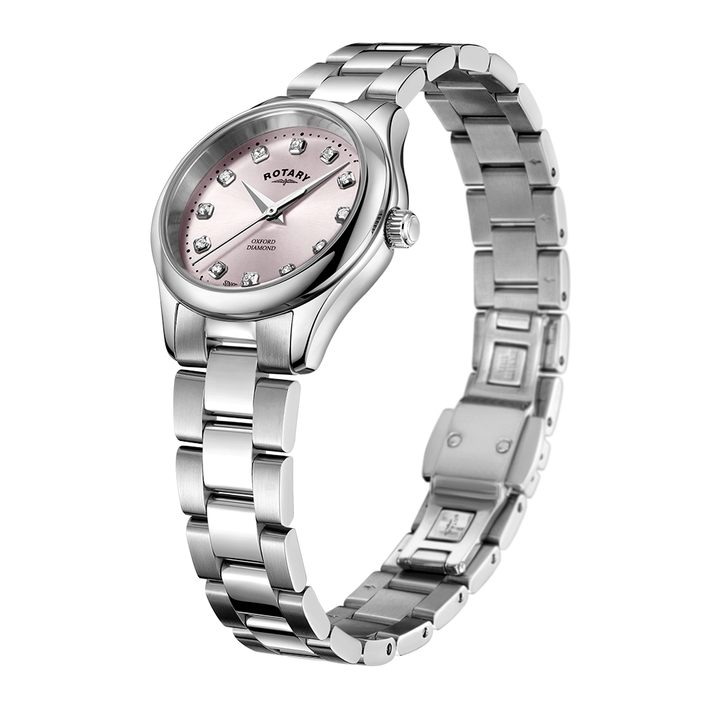 Reloj para mujer con juego de diamantes Oxford rotatorio - LB05092/07/D