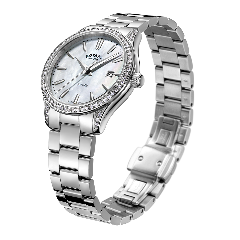 Reloj para mujer Rotary Oxford Crystal Set - LB05092/41