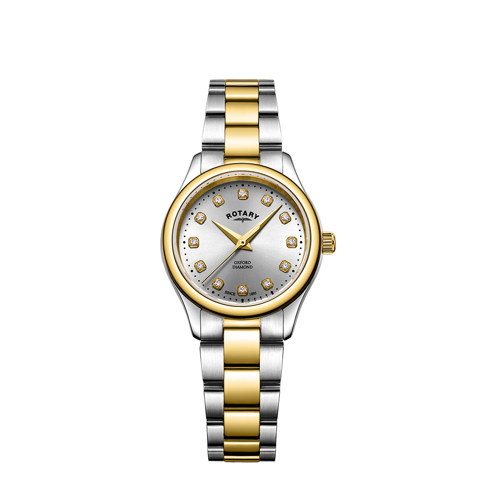 Reloj para mujer con juego de diamantes Oxford rotatorio - LB05093/44/D