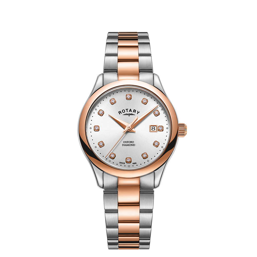 Reloj para mujer con juego de diamantes Oxford rotatorio - LB05094/70/D