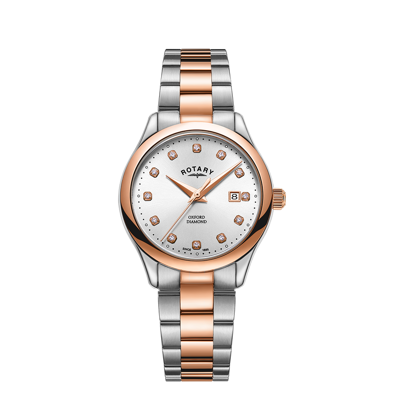Reloj para mujer con juego de diamantes Oxford rotatorio - LB05094/70/D