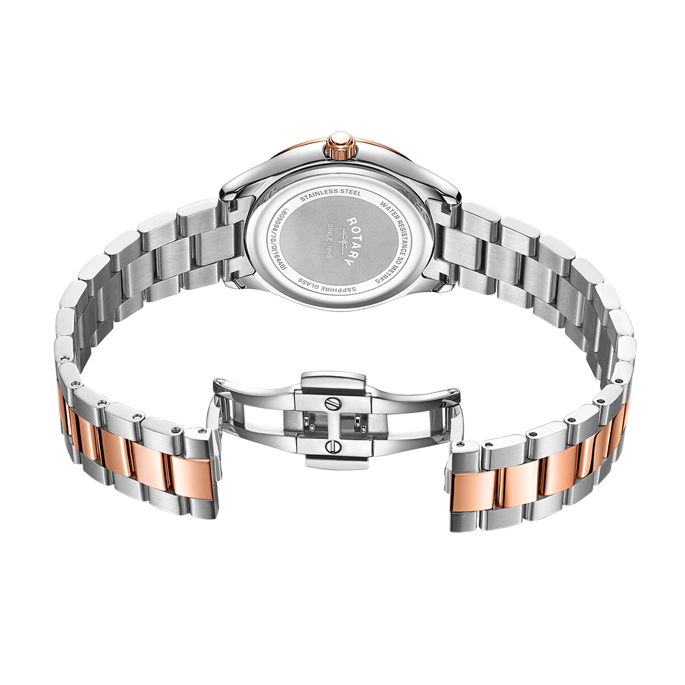 Reloj para mujer con juego de diamantes Oxford rotatorio - LB05094/70/D