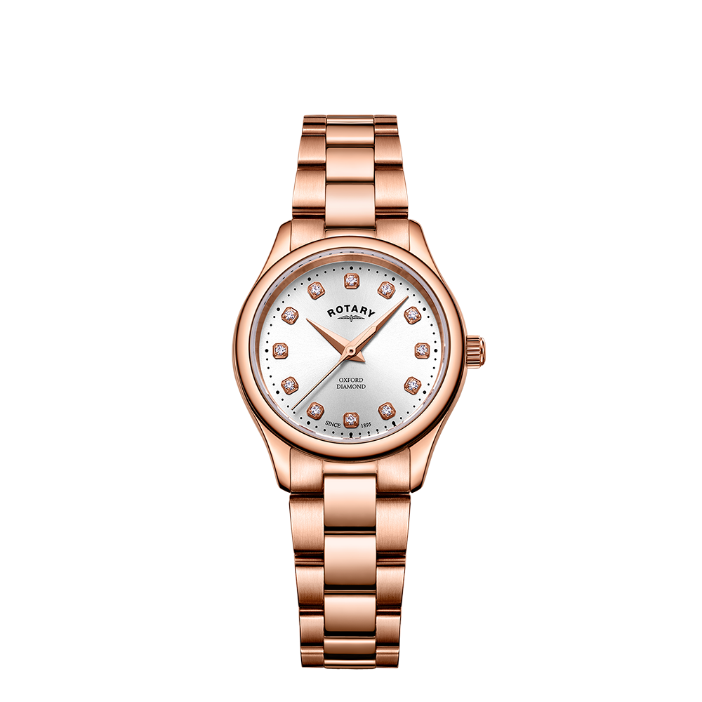 Reloj para mujer con juego de diamantes Oxford rotatorio - LB05096/02/D