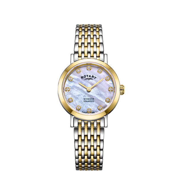 Reloj para mujer con juego de diamantes rotatorio Windsor - LB05301/41/D