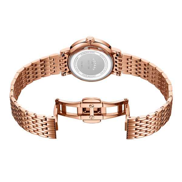 Reloj para mujer con juego de diamantes rotatorio Windsor - LB05304/41/D