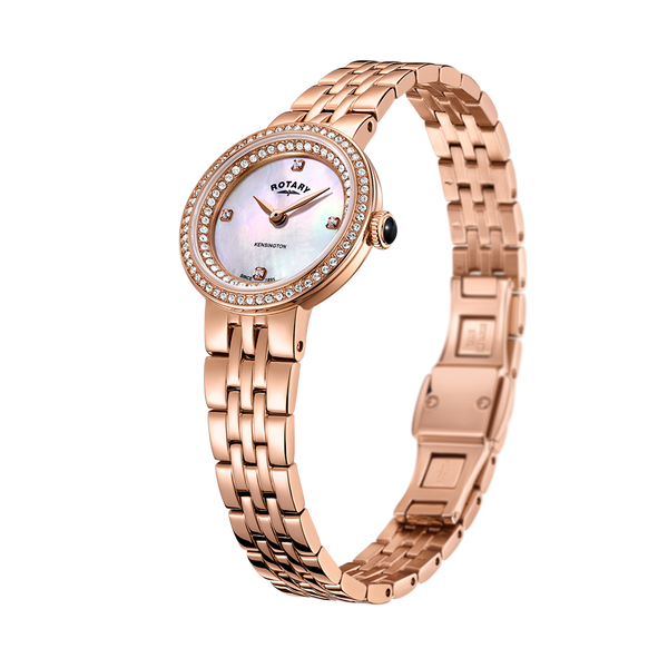 Reloj para mujer Rotary Kensington Crystal Set - LB05374/41