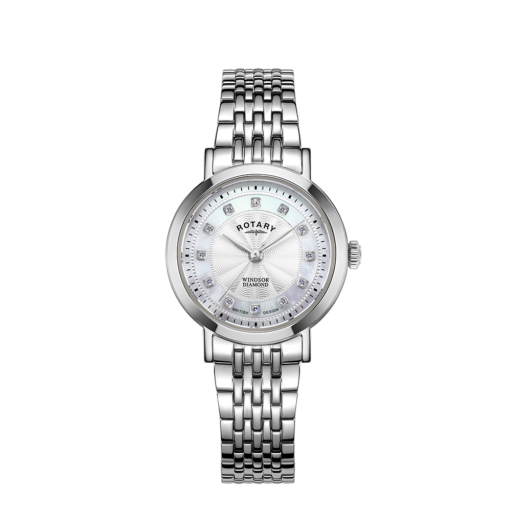 Reloj para mujer con juego de diamantes rotatorio Windsor - LB05420/41/D