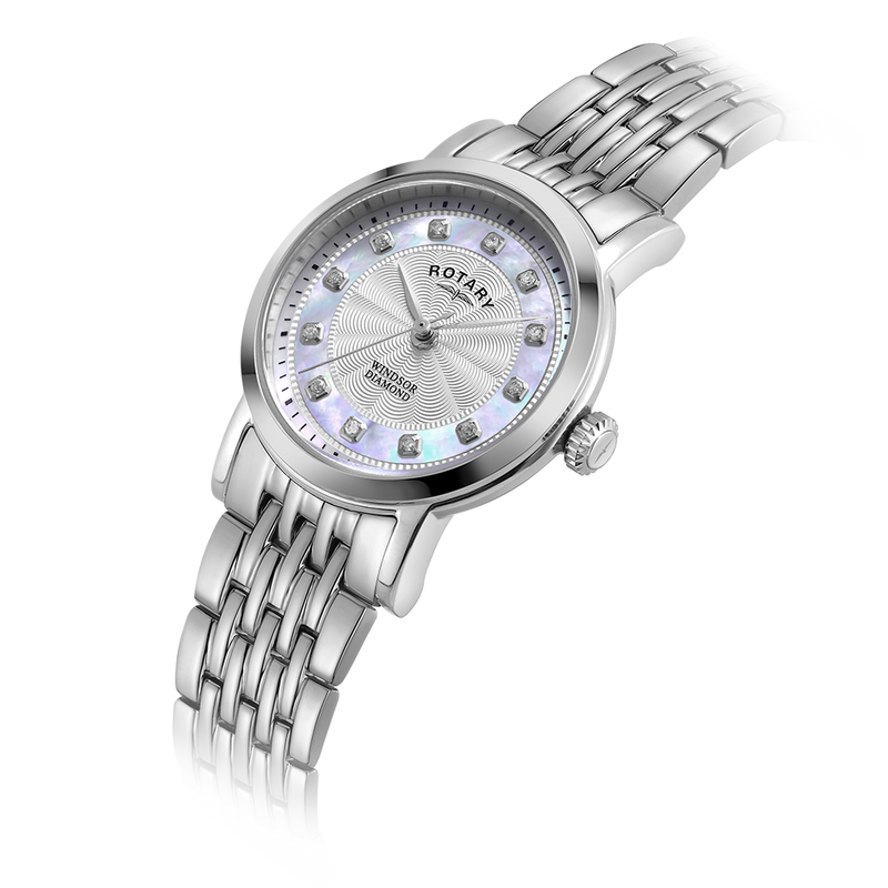Reloj para mujer con juego de diamantes rotatorio Windsor - LB05420/41/D