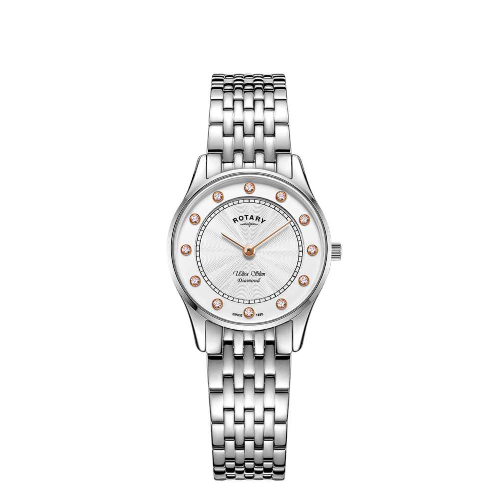 Reloj para mujer con juego de diamantes ultrafino giratorio - LB08300/01/D