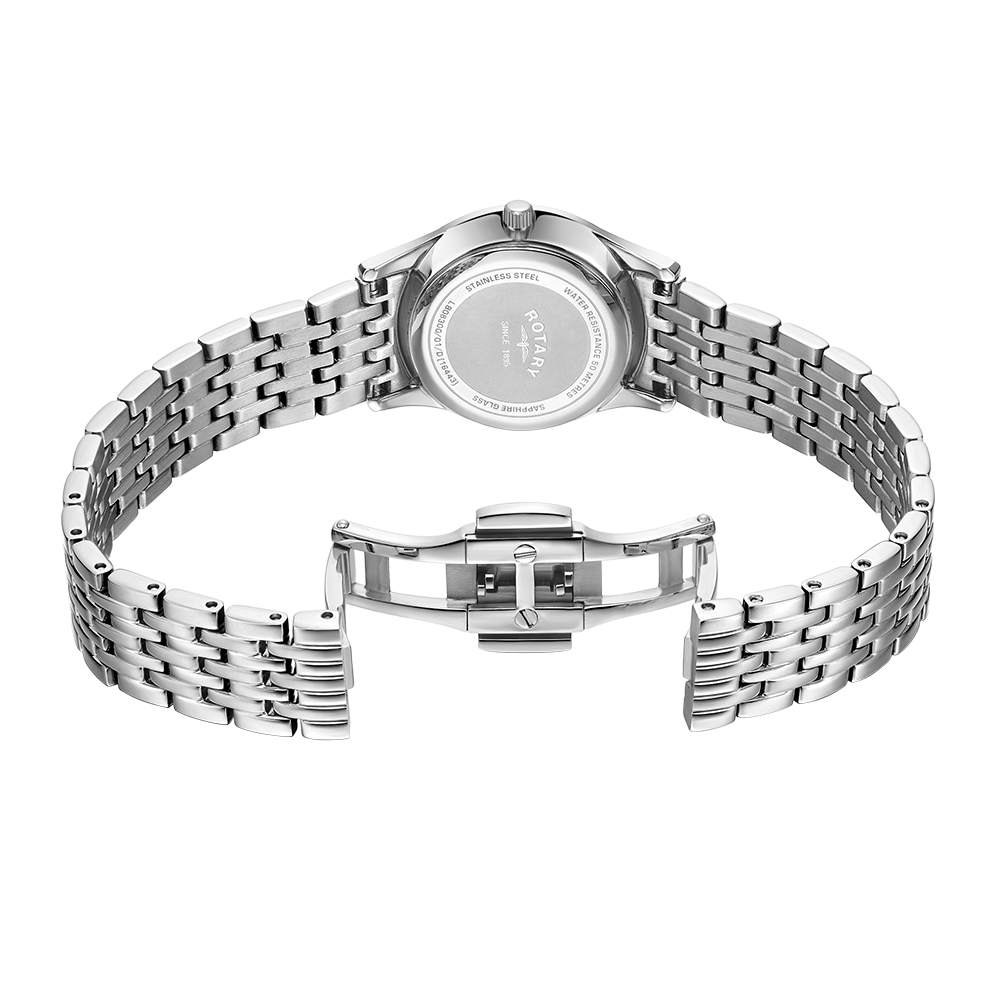 Reloj para mujer con juego de diamantes ultrafino giratorio - LB08300/01/D