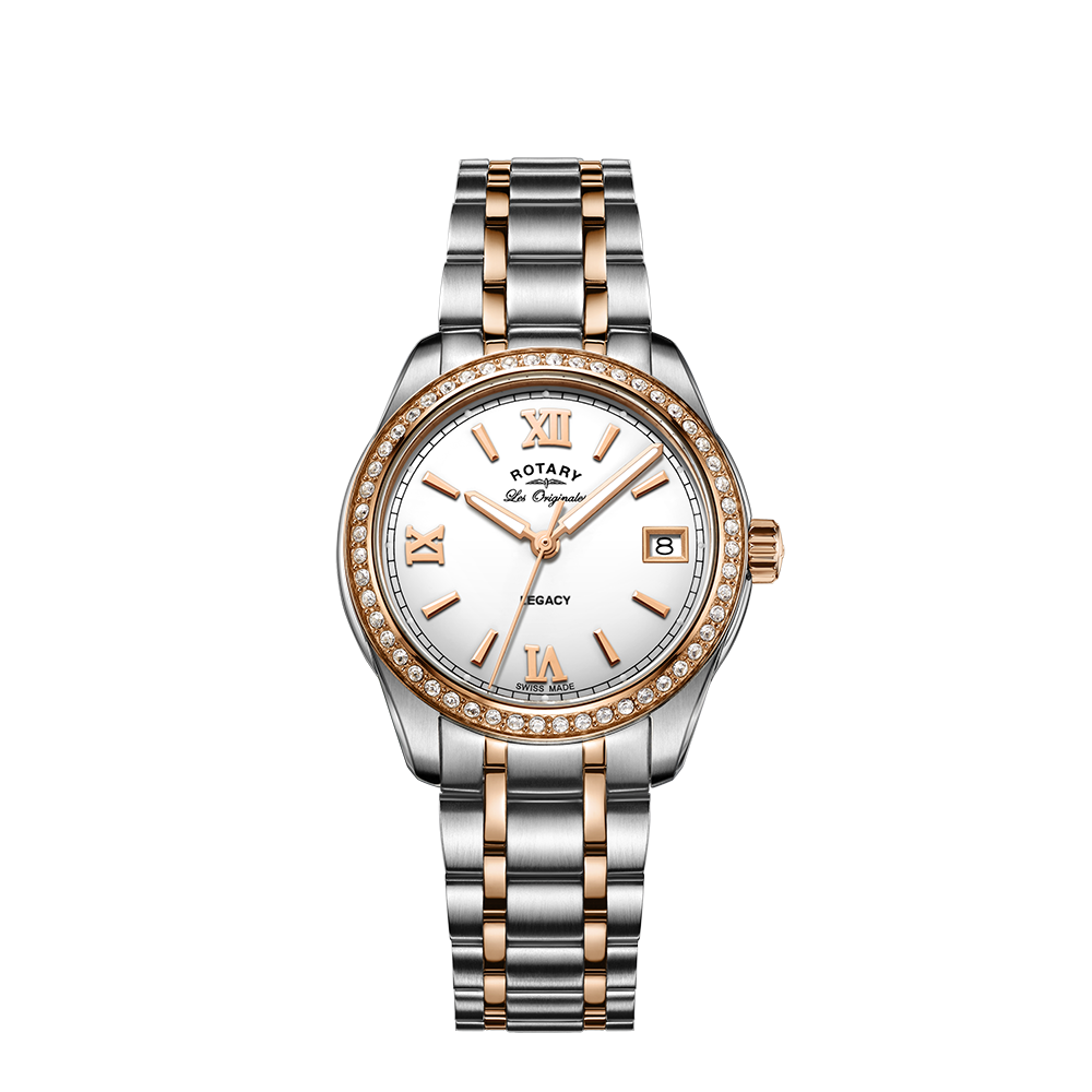 Reloj para mujer Rotary Swiss Legacy Crystal Set - LB90175/01