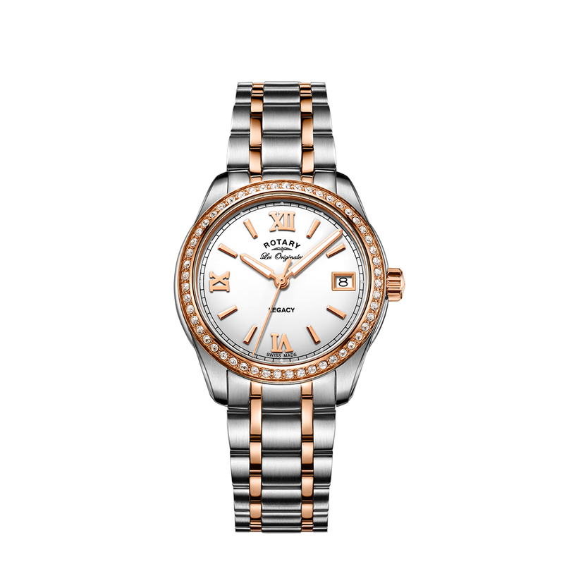 Reloj para mujer Rotary Swiss Legacy Crystal Set - LB90175/01
