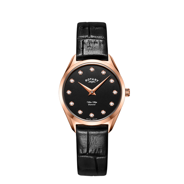 Reloj para mujer con juego de diamantes ultrafino giratorio - LS08014/04/D