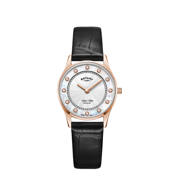 Reloj para mujer con juego de diamantes ultrafino giratorio - LS08304/41/D